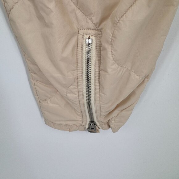 Rag & Bone Rudy Quilted Nylon Jogger Pants Womens Small Tan‎ Nylon Pockets - Picture 8 of 12